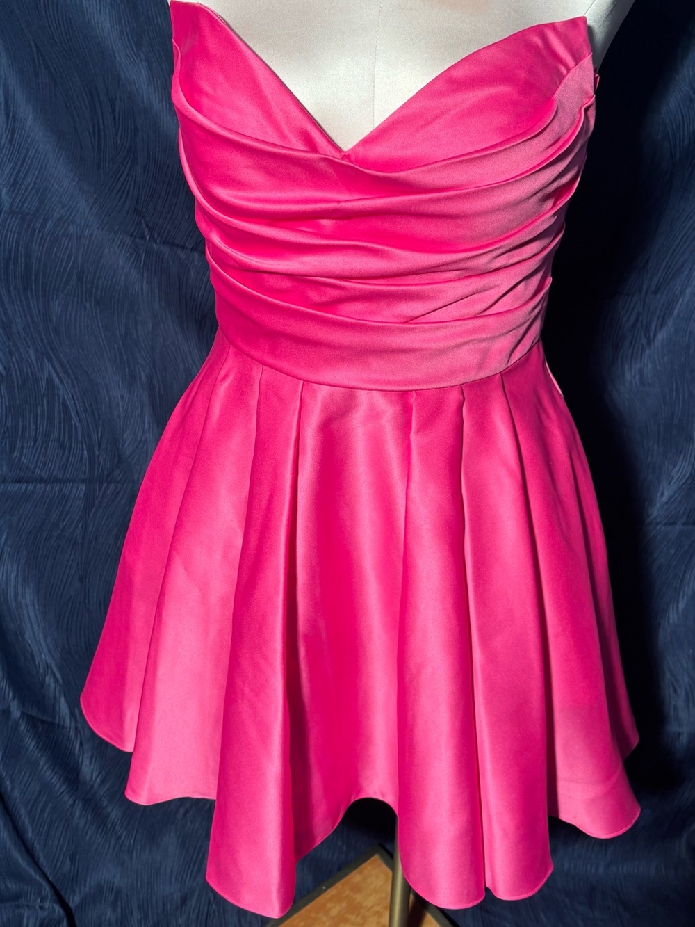 Blondie Nights Strapless Fuchsia hot pink Party Dress - Women's